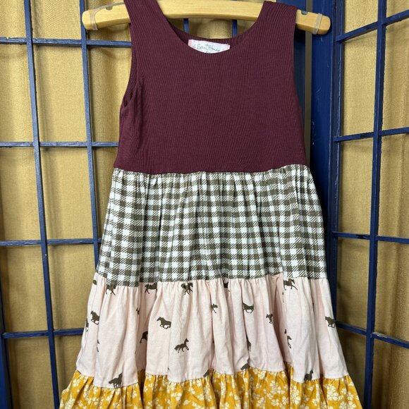 Sweet Honey Fall Tiered Maxi Dress – Size 5Y - Picture 1 of 5